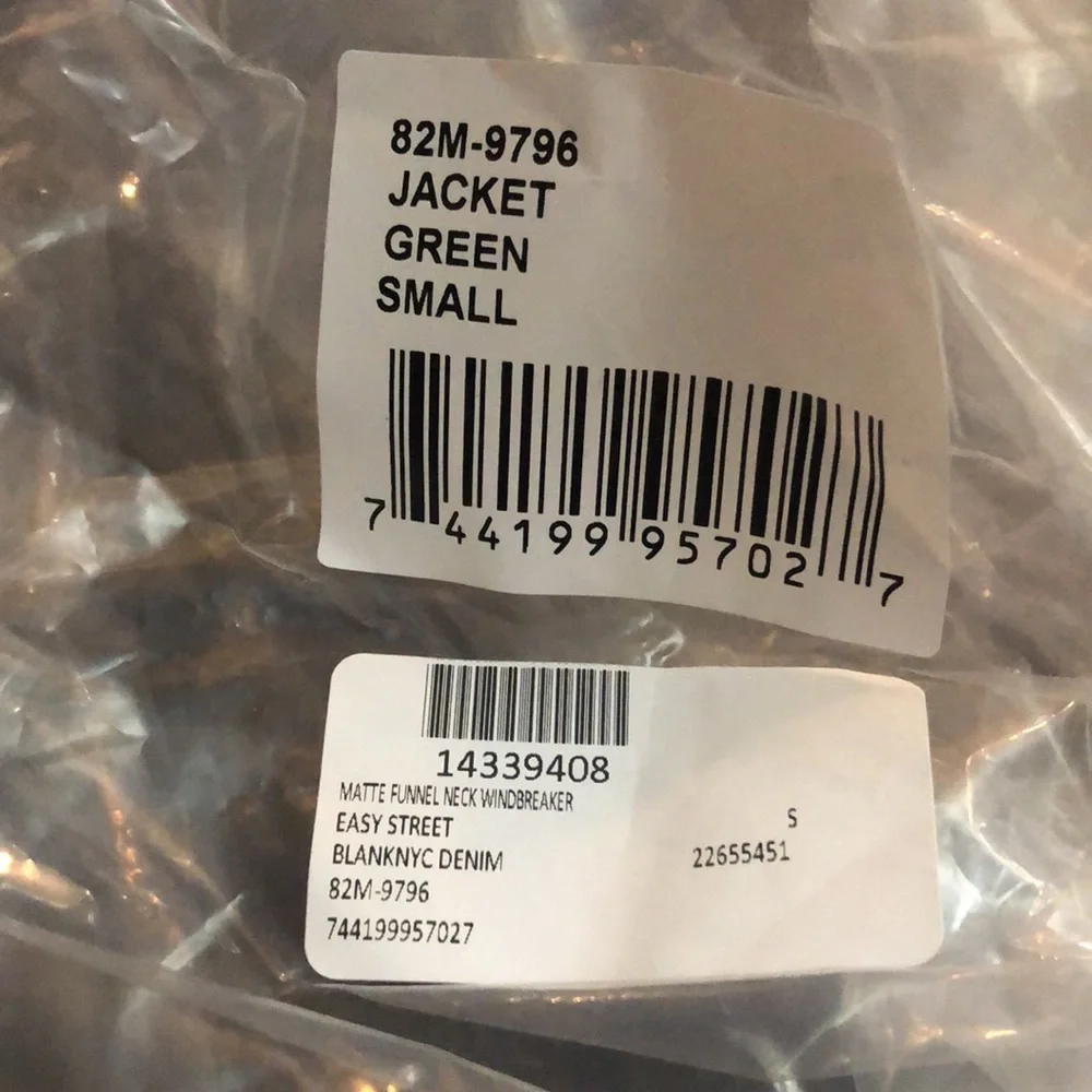 Blank NYC Easy Street Nylon Jacket Parka Small NEW